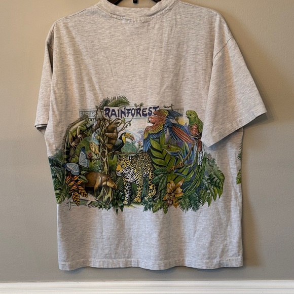 Vintage Nature Conservancy Rainforest Graphic Tee Single Stitch - Picture 5 of 6